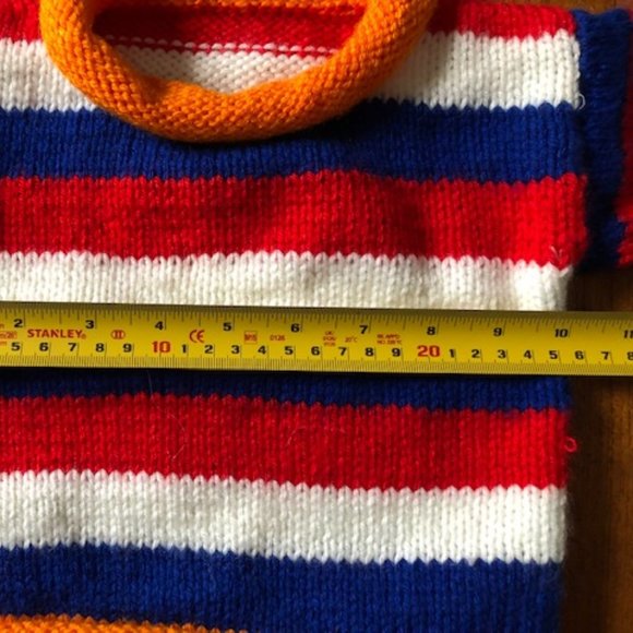 Cozy Stripey Pullover - Hand Knit - Picture 4 of 5